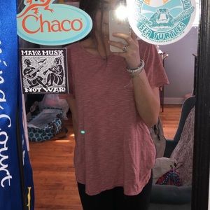 Old Navy Striped Orange Shirt